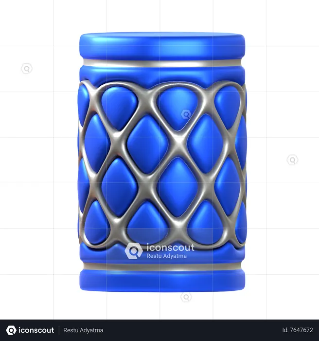 Cylinder Abstract Shape  3D Icon