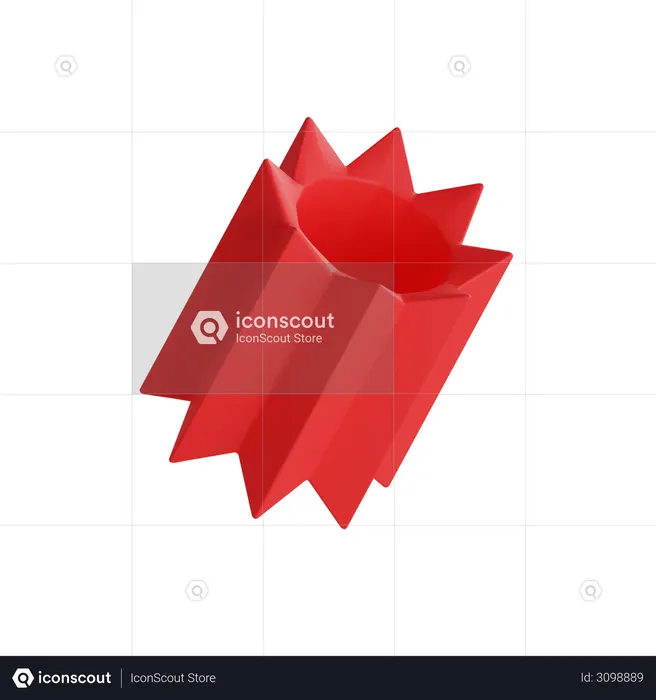 Cylinder Flower  3D Illustration
