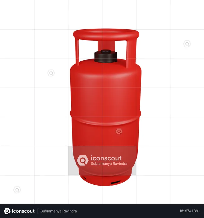 Cylinder gas  3D Icon