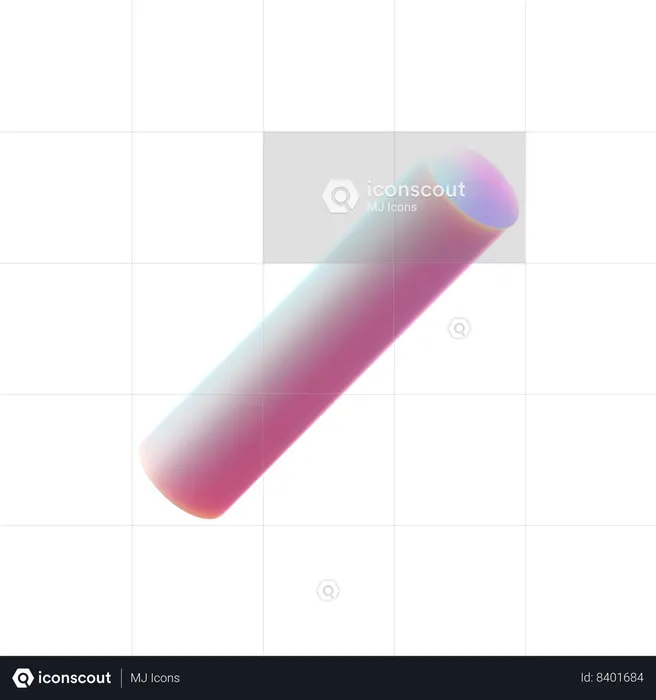 Cylinder Pipe  3D Icon