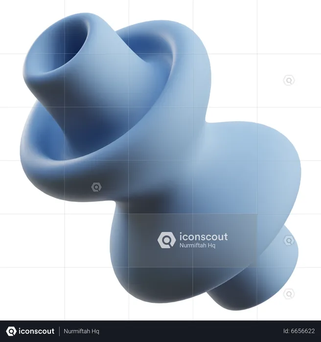 Cylinder Ring Abstract Shape  3D Icon