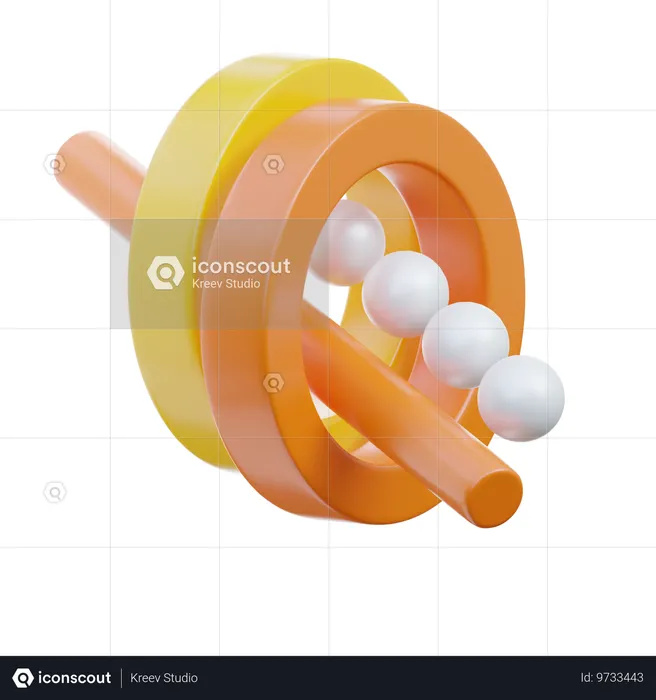 Cylinder Ring Pipe  3D Icon