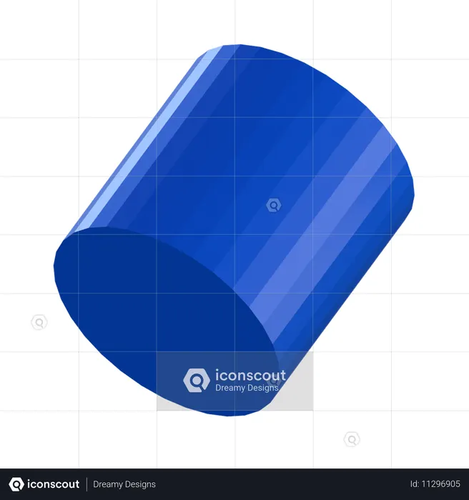Cylinder Shape  3D Icon