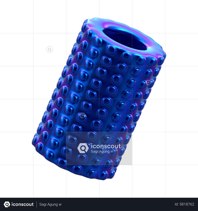 Cylinder Shape  3D Icon