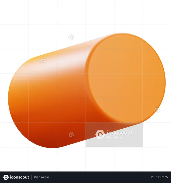 Cylinder Shape  3D Icon