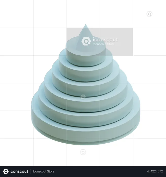 Cylinder Tower  3D Illustration