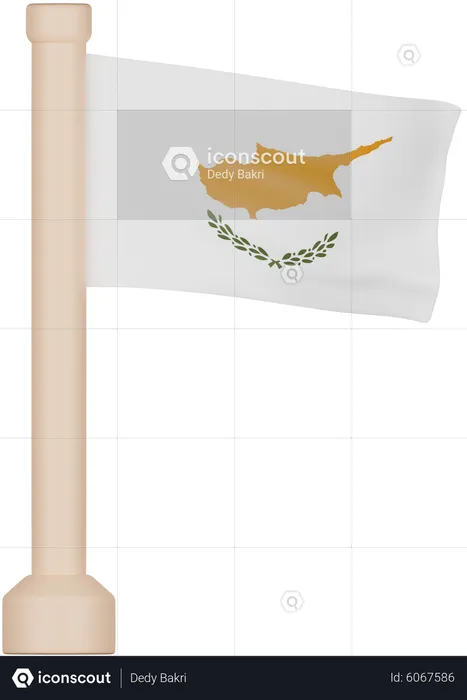 Cyprus Flag Flag 3D Icon