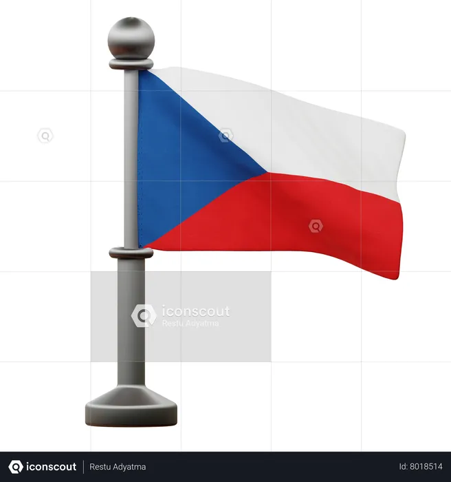 Czech Flag Flag 3D Icon