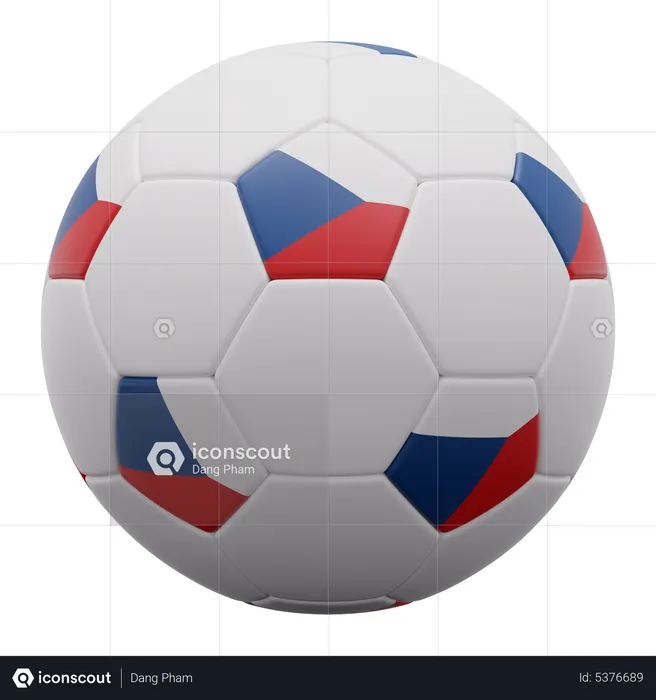 Czech Republic Ball  3D Icon