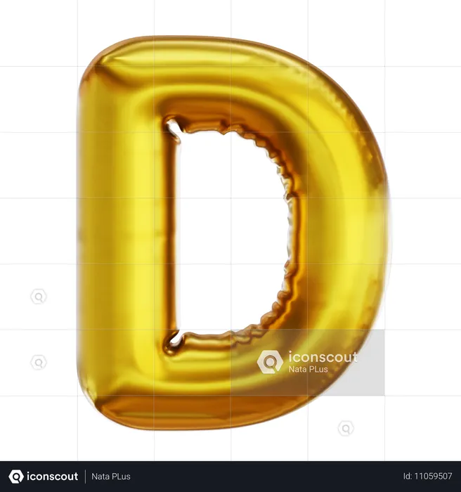 D  3D Icon