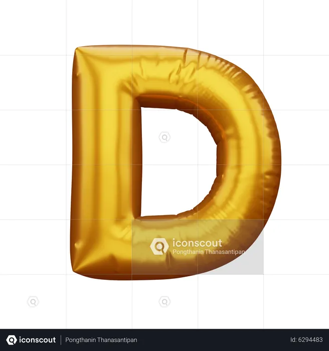 D  3D Icon