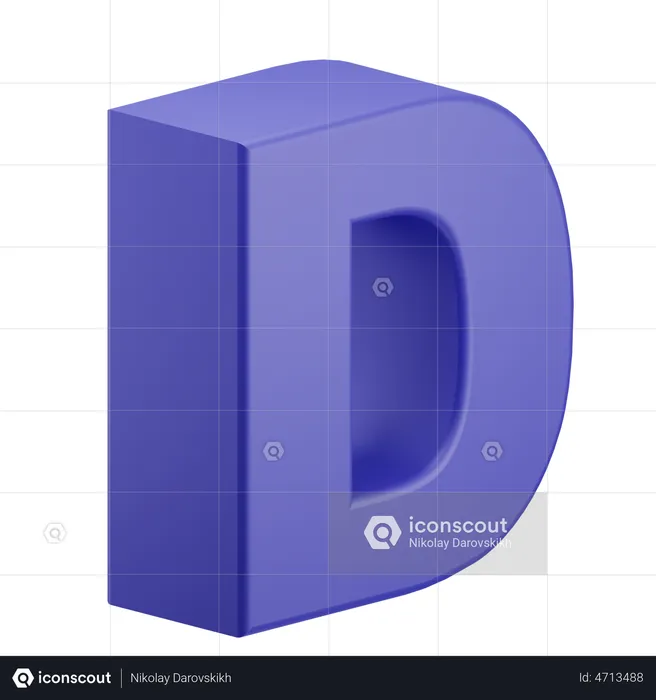 D-Alphabet  3D Illustration