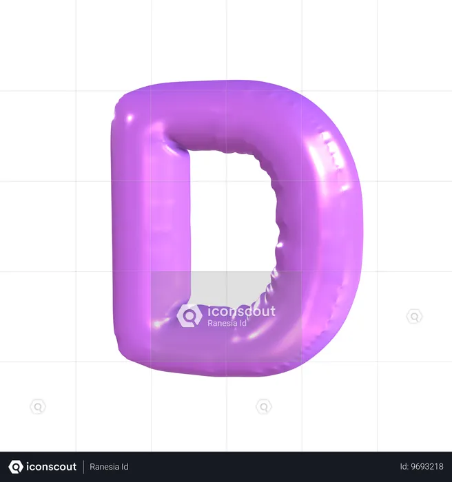 D Latter  3D Icon