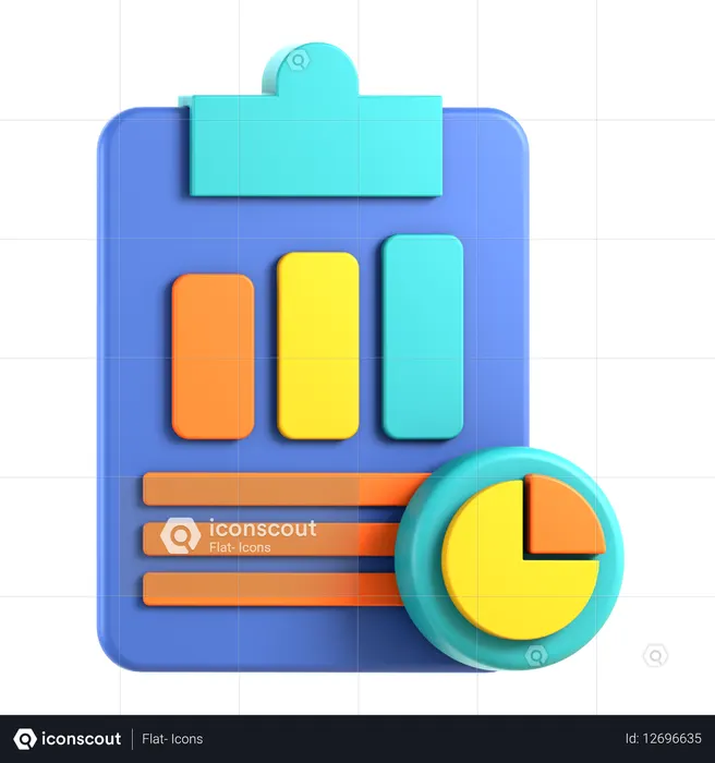 Dados de pesquisa  3D Icon