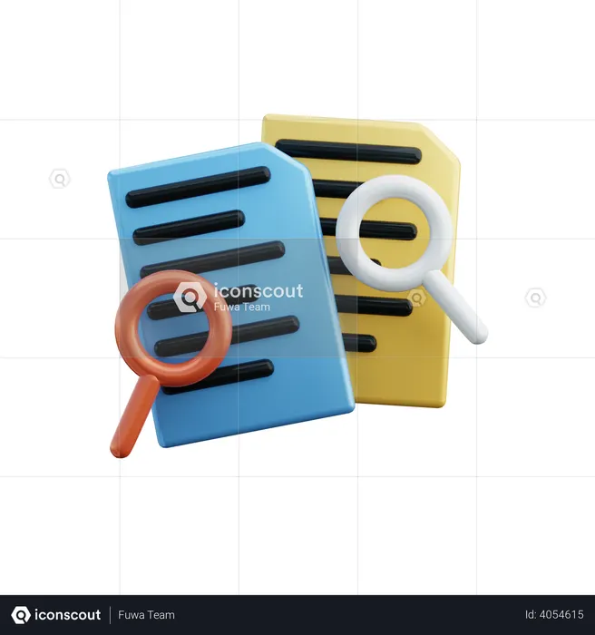 Dados de pesquisa  3D Icon