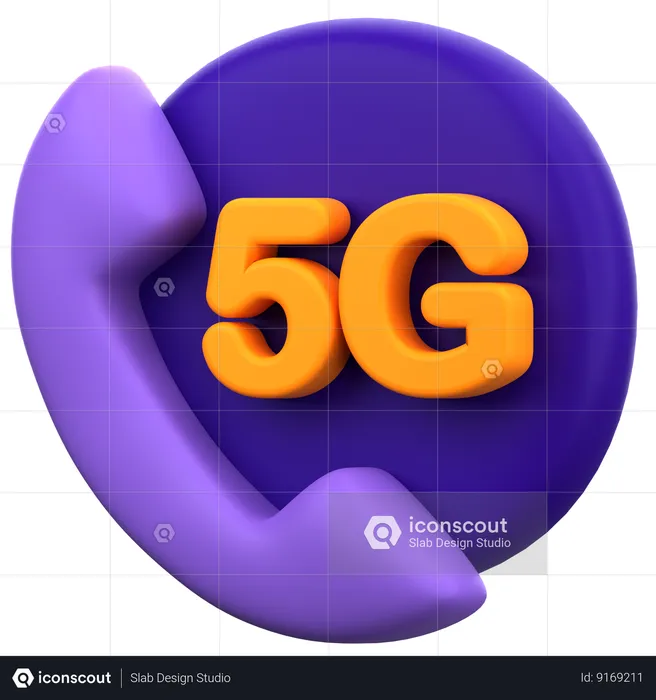 Dados do telefone 5g  3D Icon