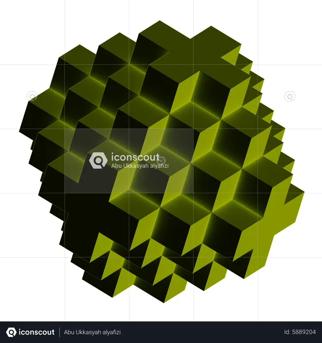 Dados forma abstracta  3D Icon