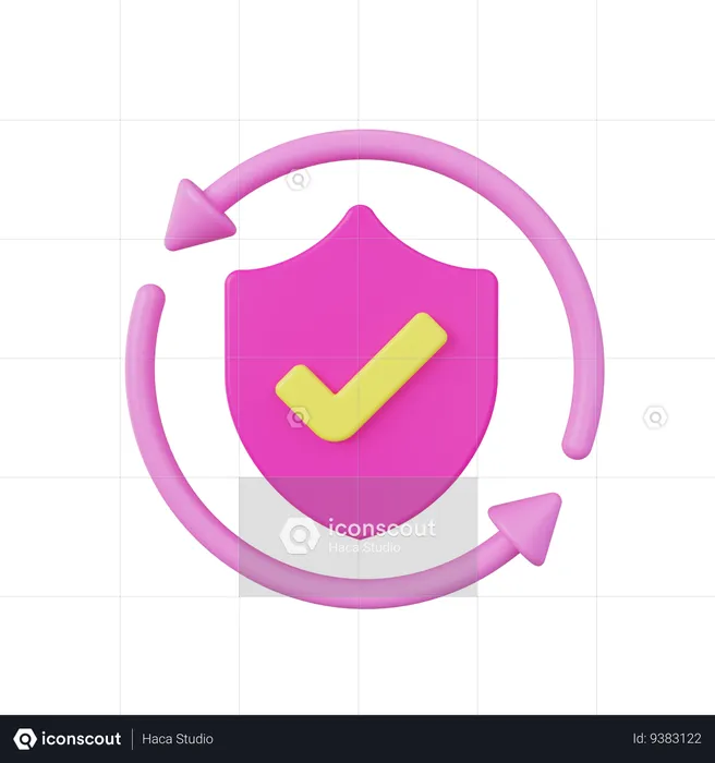 Dados seguros  3D Icon