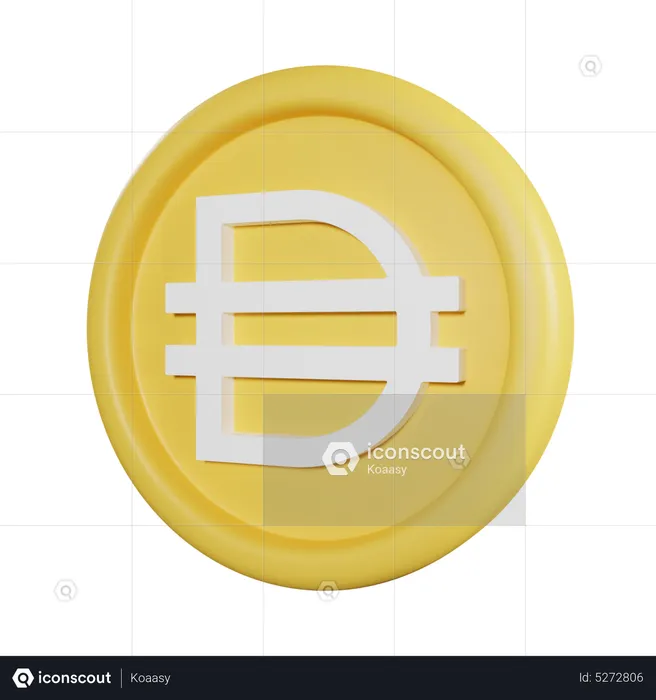 Dai Coin  3D Icon