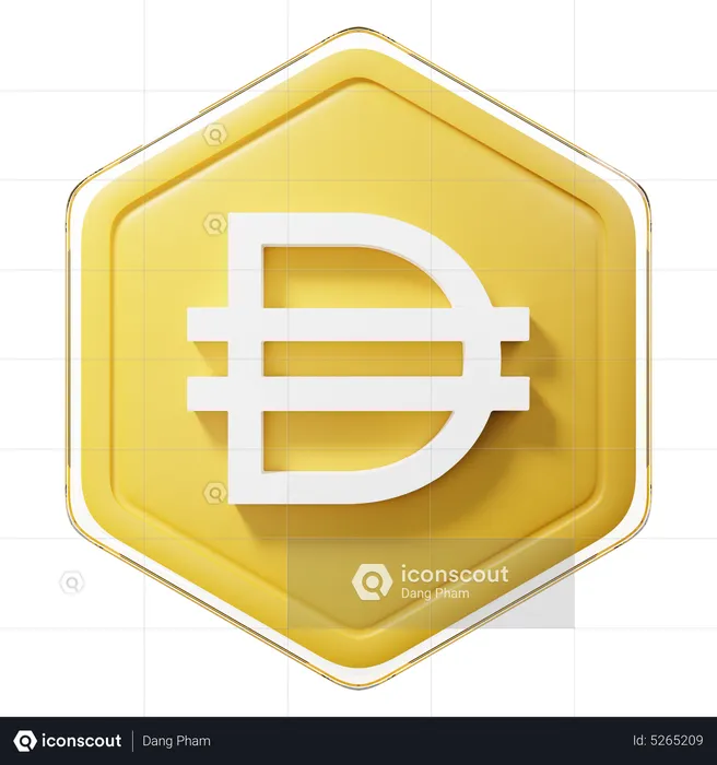 Dai (DAI) Badge  3D Icon