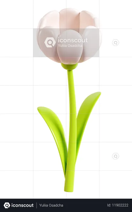 Daisy Flower  3D Icon
