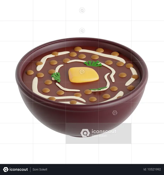 Dal Makhani  3D Icon