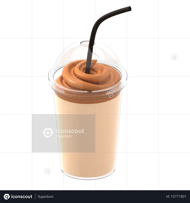 Dalgona Coffee  3D Icon