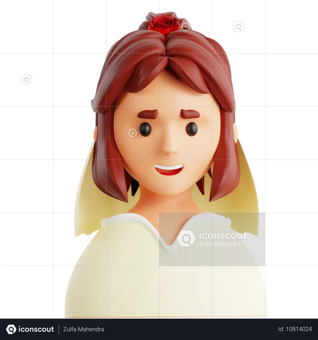 Dama de honra  3D Icon