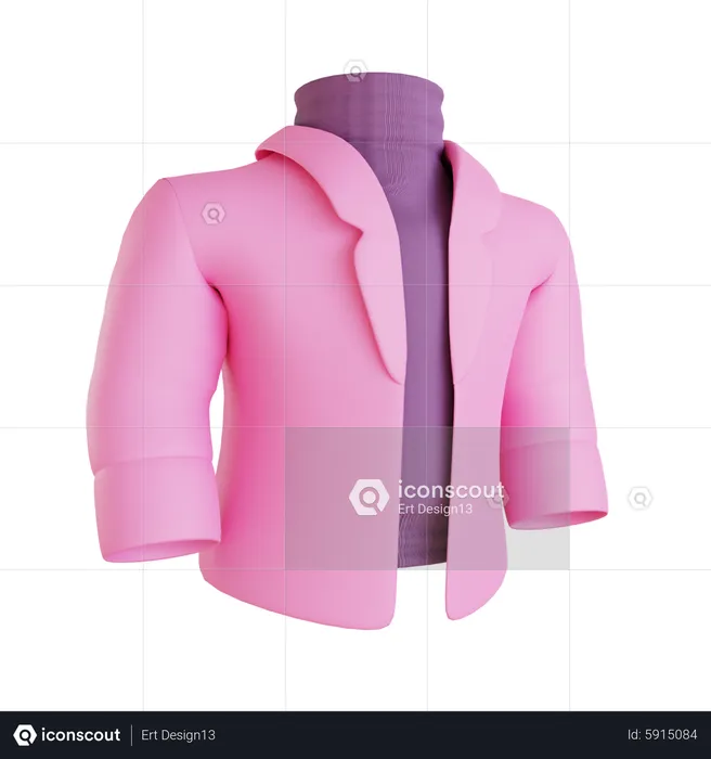 Frau anzug pullover  3D Icon