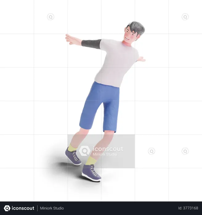Dancer  3D Illustration