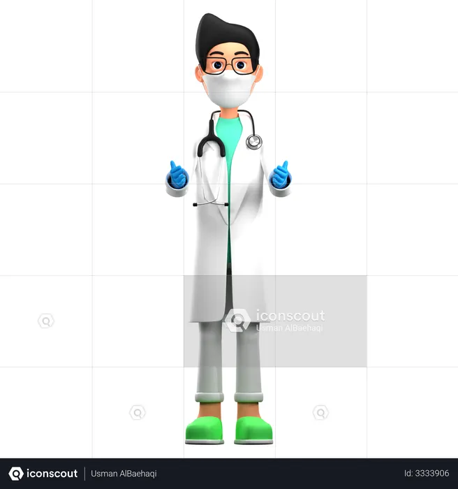 Dando aconselhamento médico  3D Illustration