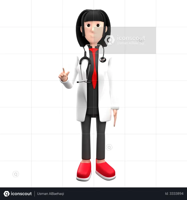 Dando aconselhamento médico  3D Illustration