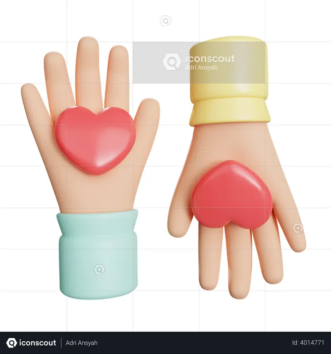 Dando amor  3D Icon