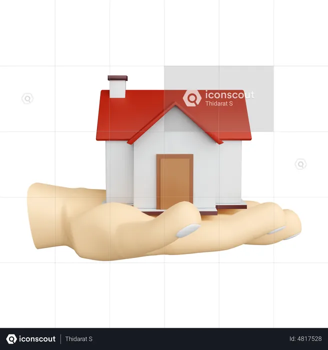 Dando casa  3D Icon