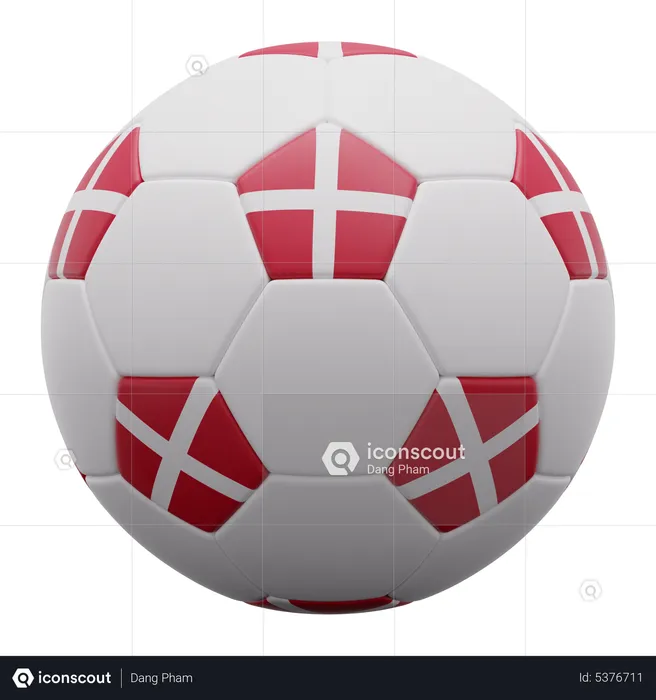 Dänemark Ball  3D Icon