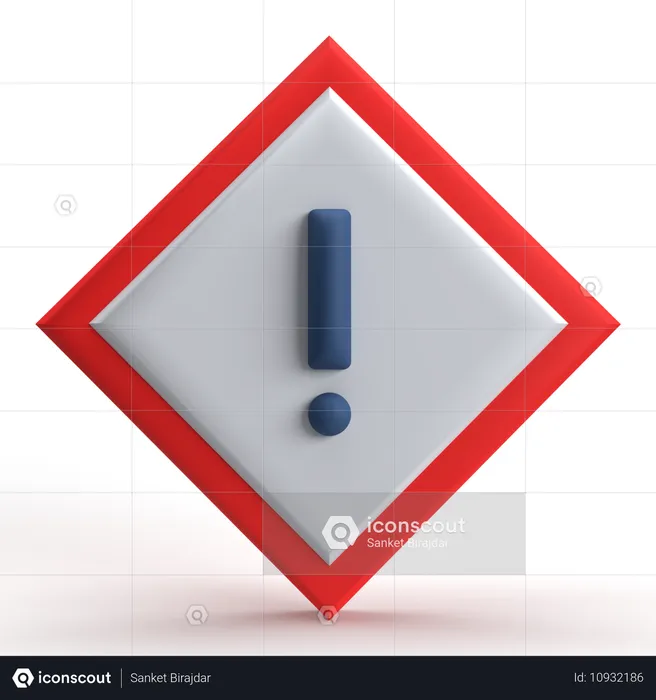 Danger  3D Icon