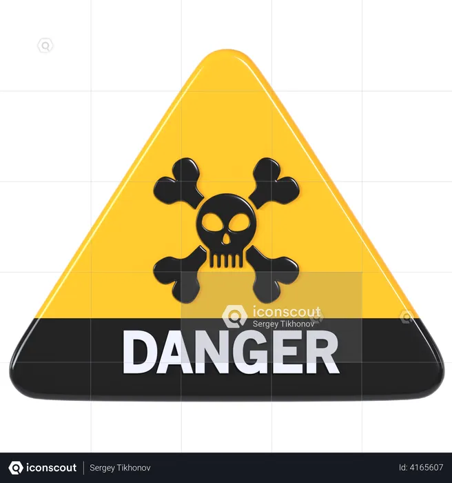 Danger  3D Illustration