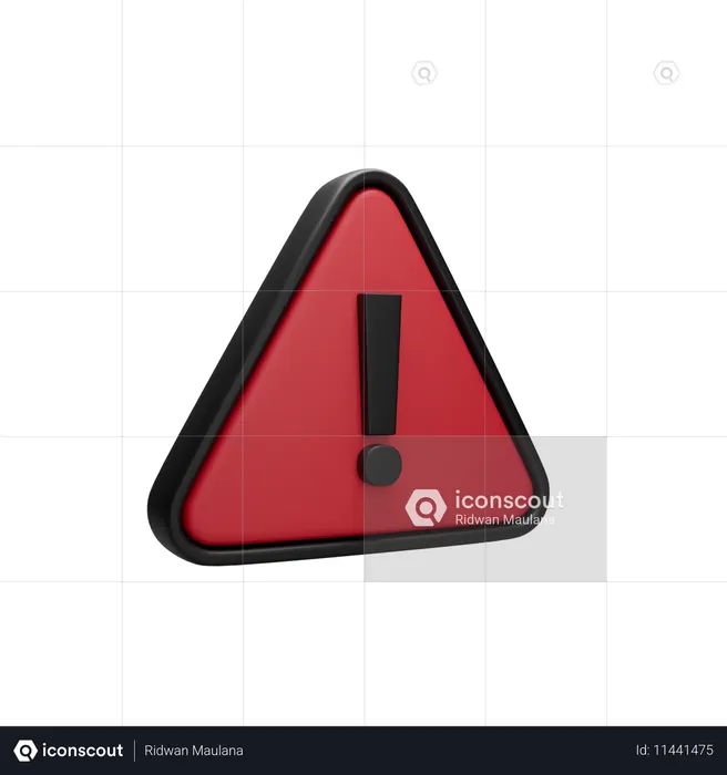 Danger Sign  3D Icon
