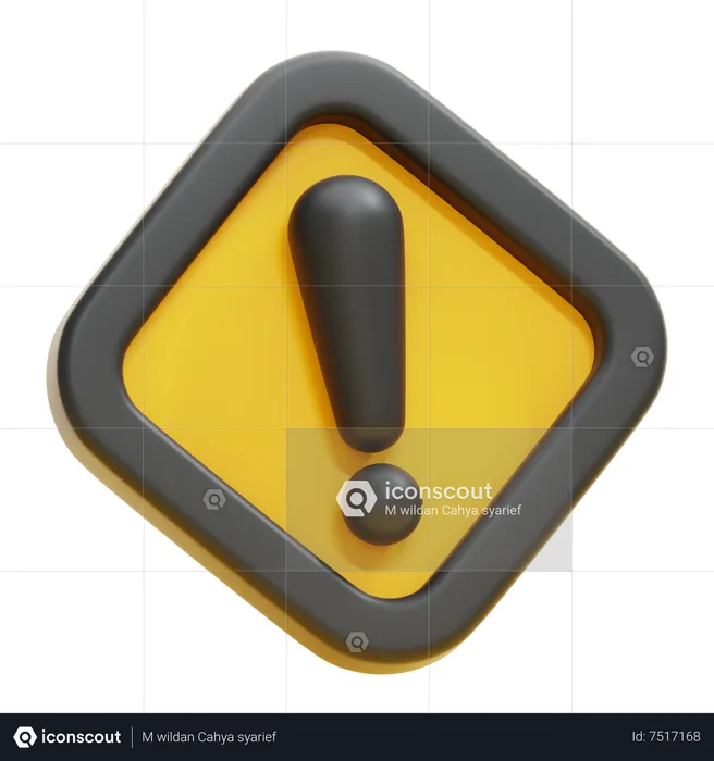 DANGER SIGN  3D Icon