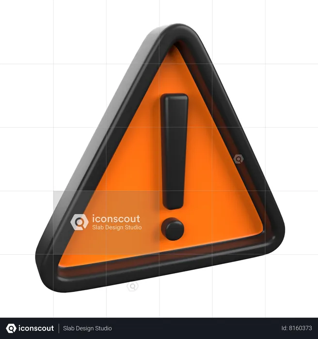 Danger Sign  3D Icon