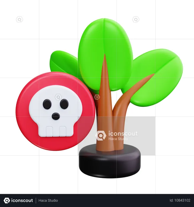 Dangerous Plant  3D Icon