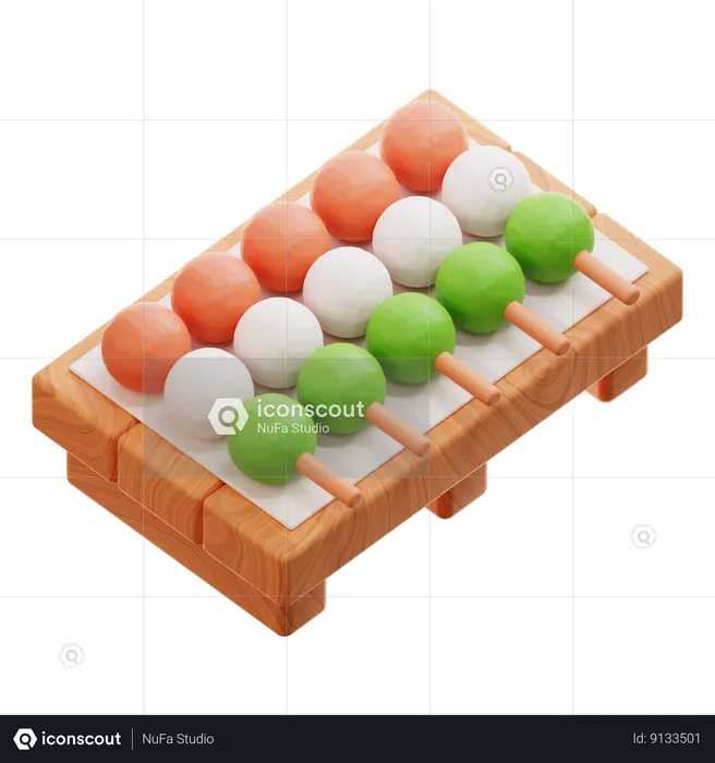 Dango  3D Icon