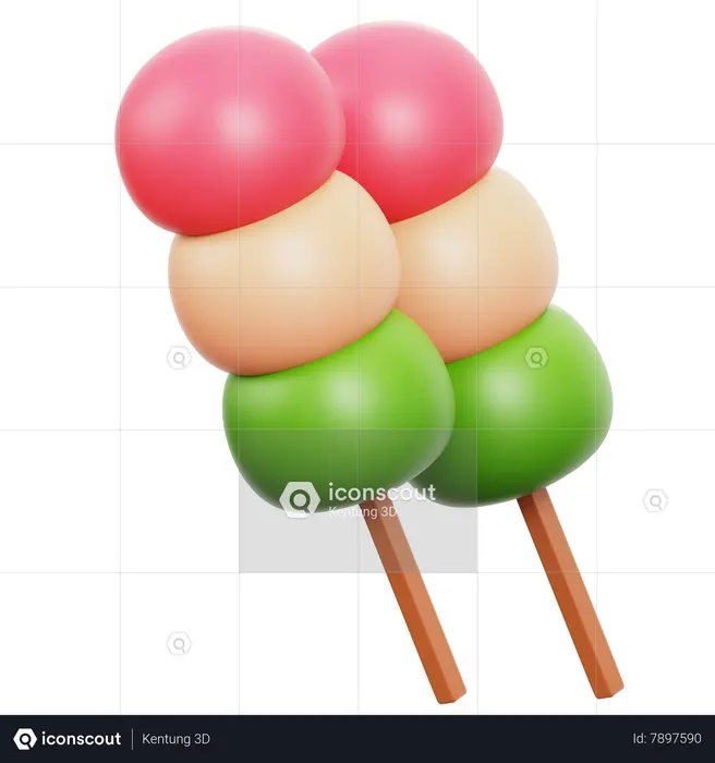 Dango  3D Icon