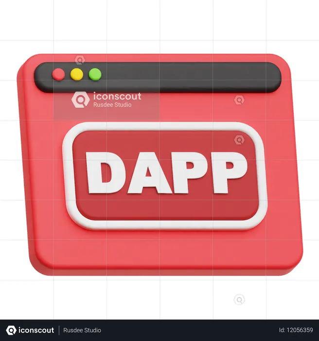 Dapp Website  3D Icon