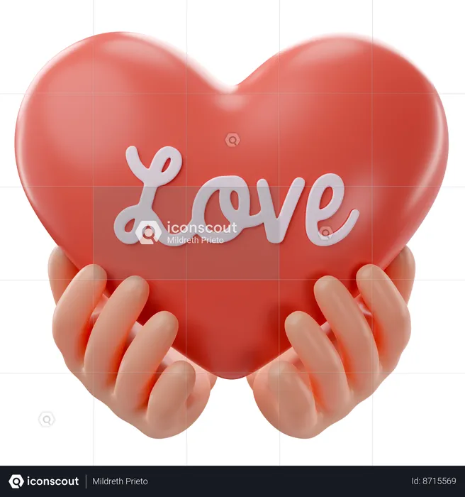 Dar amor  3D Icon