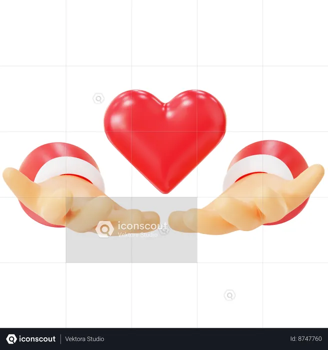 Dar amor  3D Icon