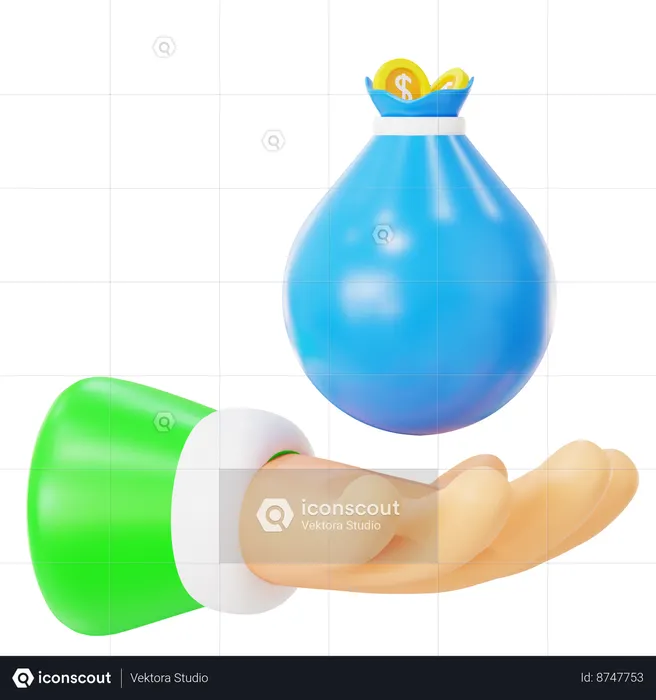 Dar donación  3D Icon