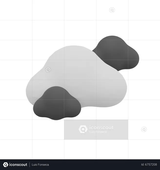 Dark Cloud Weather  3D Icon