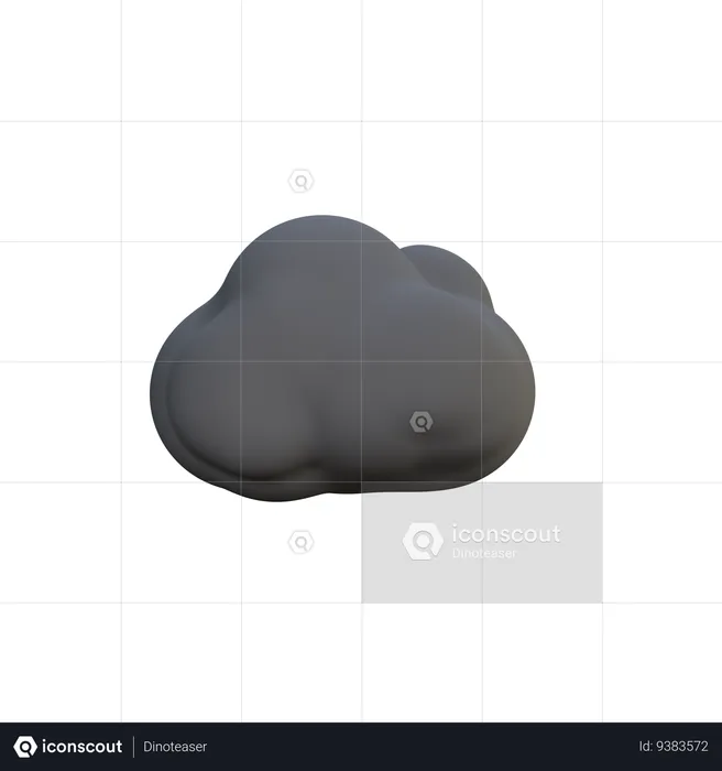 Dark Clouds  3D Icon