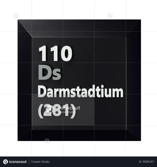 Darmstadtium  3D Icon
